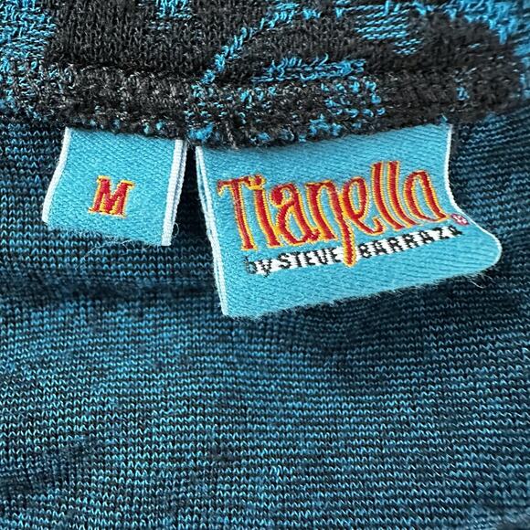 Tianello Sochi Tunic Womens Medium Velvet Pattern Long Sleeve Made in USA - Picture 4 of 9